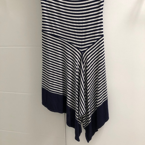 MAX STUDIO BLUE WHITE STRIPE DRESS XS - Picture 3 of 7